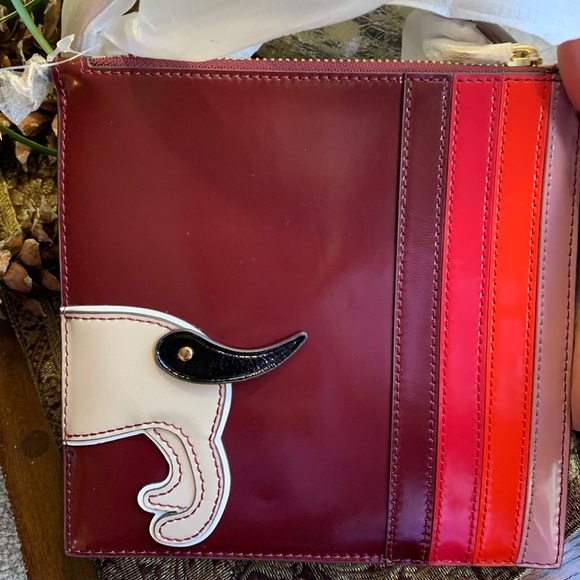 Authentic TORY BURCH Leather Dog card/Crosby - Picture 10 of 12